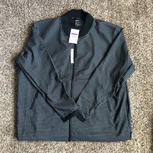 NWT Nike Tech Pack Black/White Grid Bomber Sz 3XL